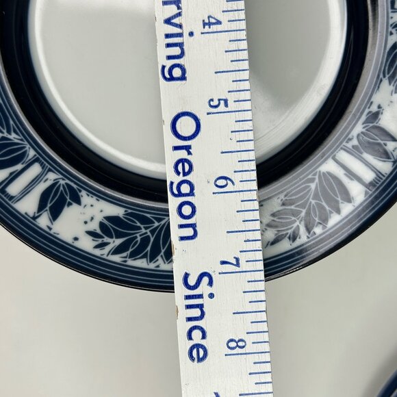 Dansk Ceylon Blue & White Salad Bread Plate 8" Japan Porcelain Dinnerware - Picture 3 of 3